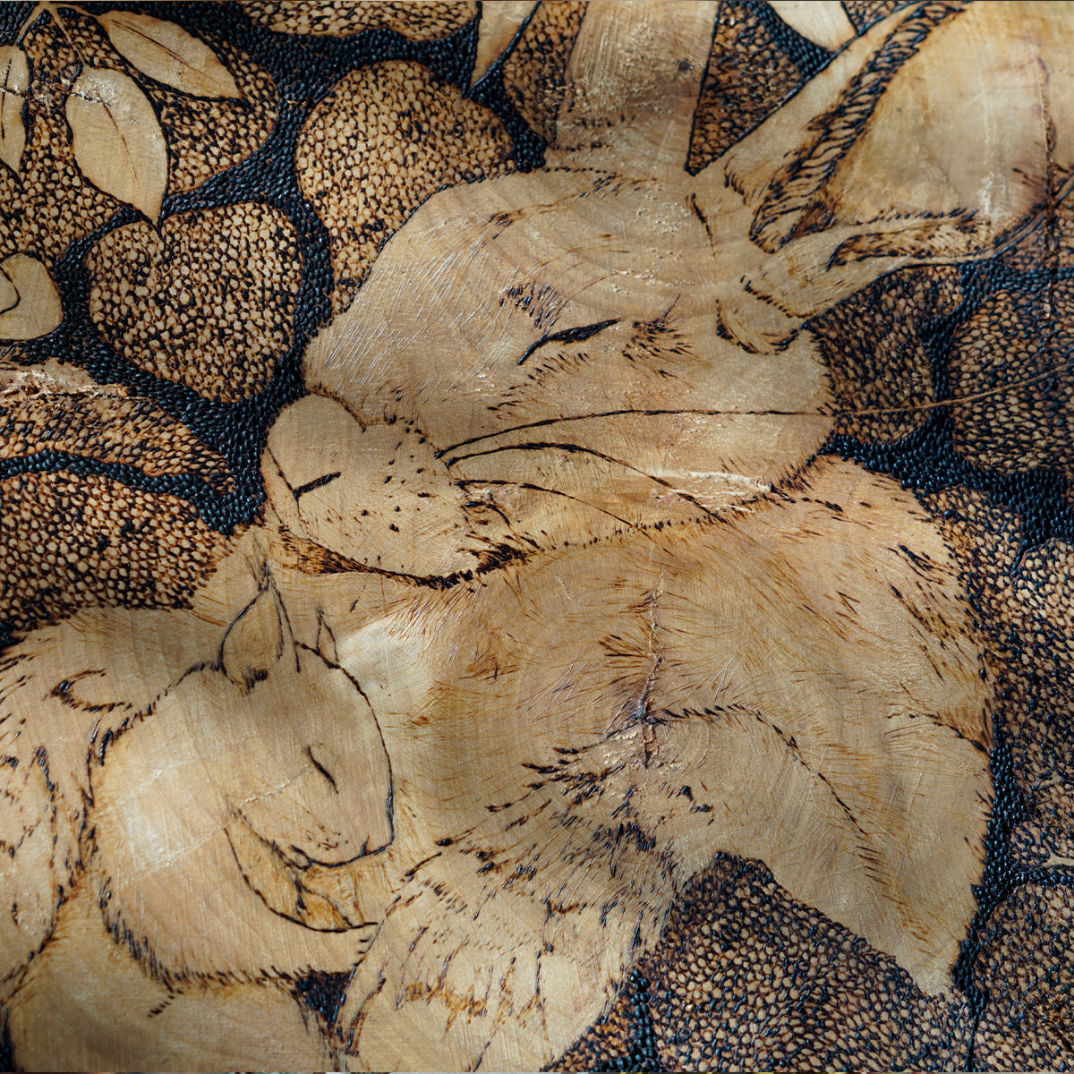 Original | Moosbett - Holzkunst (ca. 50 cm Ø)