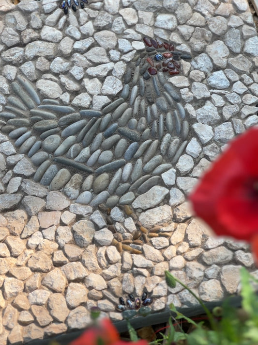 Trittstein-Vorlage „Huhn“ – inkl. Einkaufsliste (DE & EN)