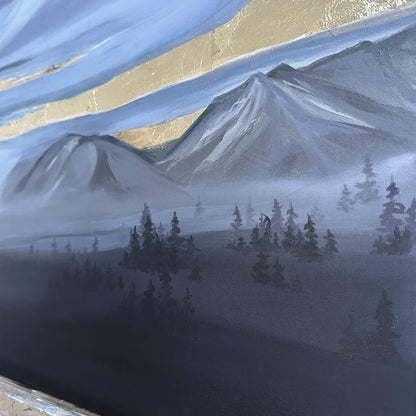 Original - Departure - Canvas with gold leaf oil paints - 80 x 100 cm
