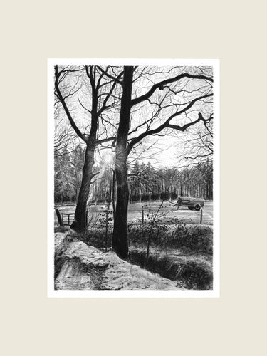 Kunstdruck - Am Waldrand - 26 x 36 cm