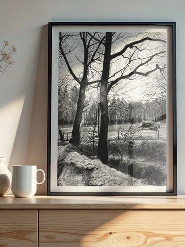 Kunstdruck - Am Waldrand - 26 x 36 cm