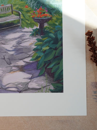 Kunstdruck - Fern der Zeit - Gartenbild