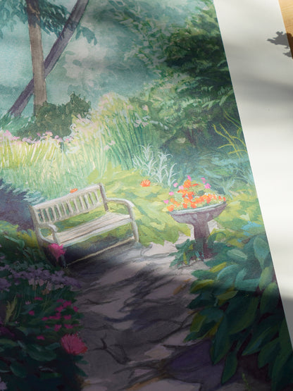 Kunstdruck - Fern der Zeit - Gartenbild