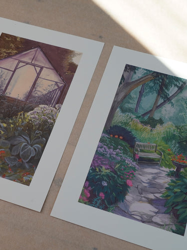 Kunstdruck - Fern der Zeit - Gartenbild