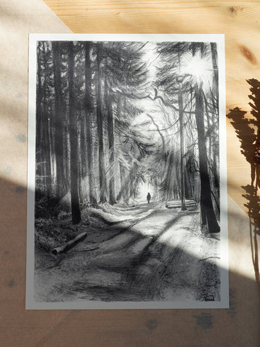 Kunstdruck - Licht & Finsternis - 26 x36 cm