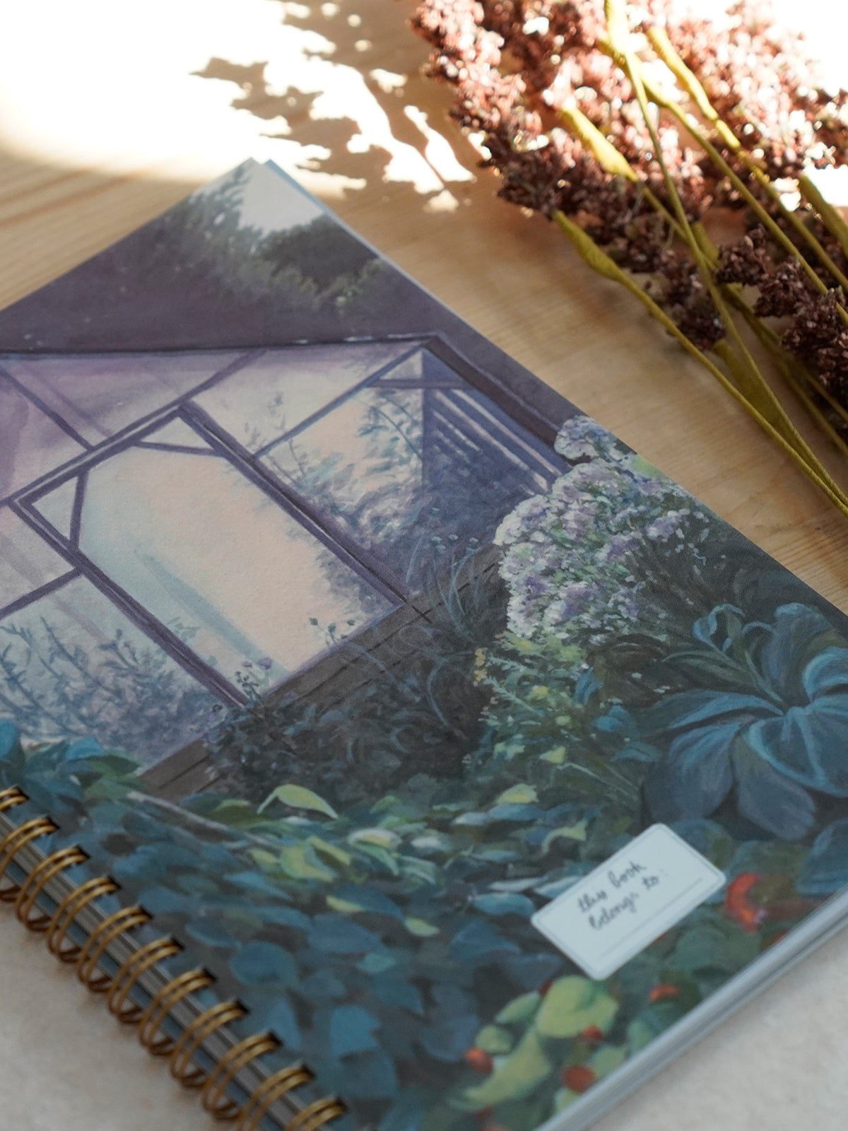 Notizbuch „Lichtspiel am Abend“ – mit Spiralbindung in A5