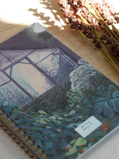 Notizbuch „Lichtspiel am Abend“ – mit Spiralbindung in A5