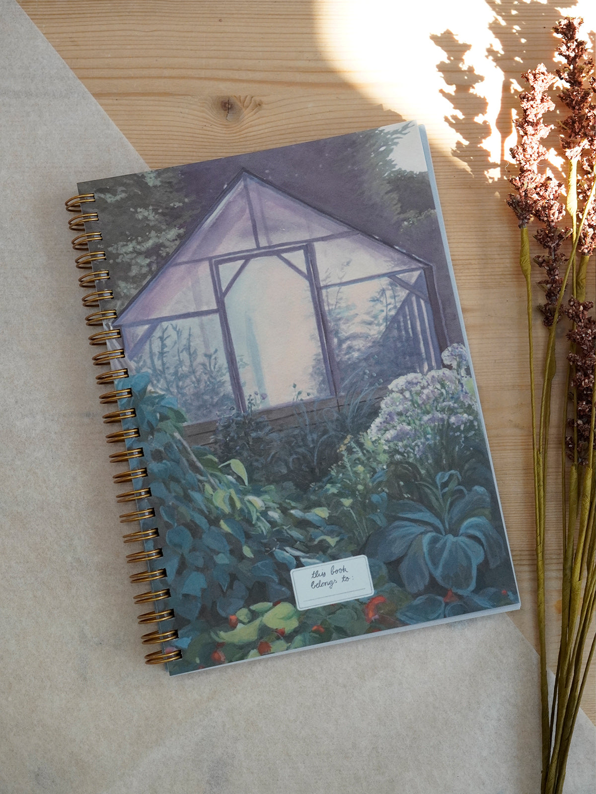 Notizbuch „Lichtspiel am Abend“ – mit Spiralbindung in A5