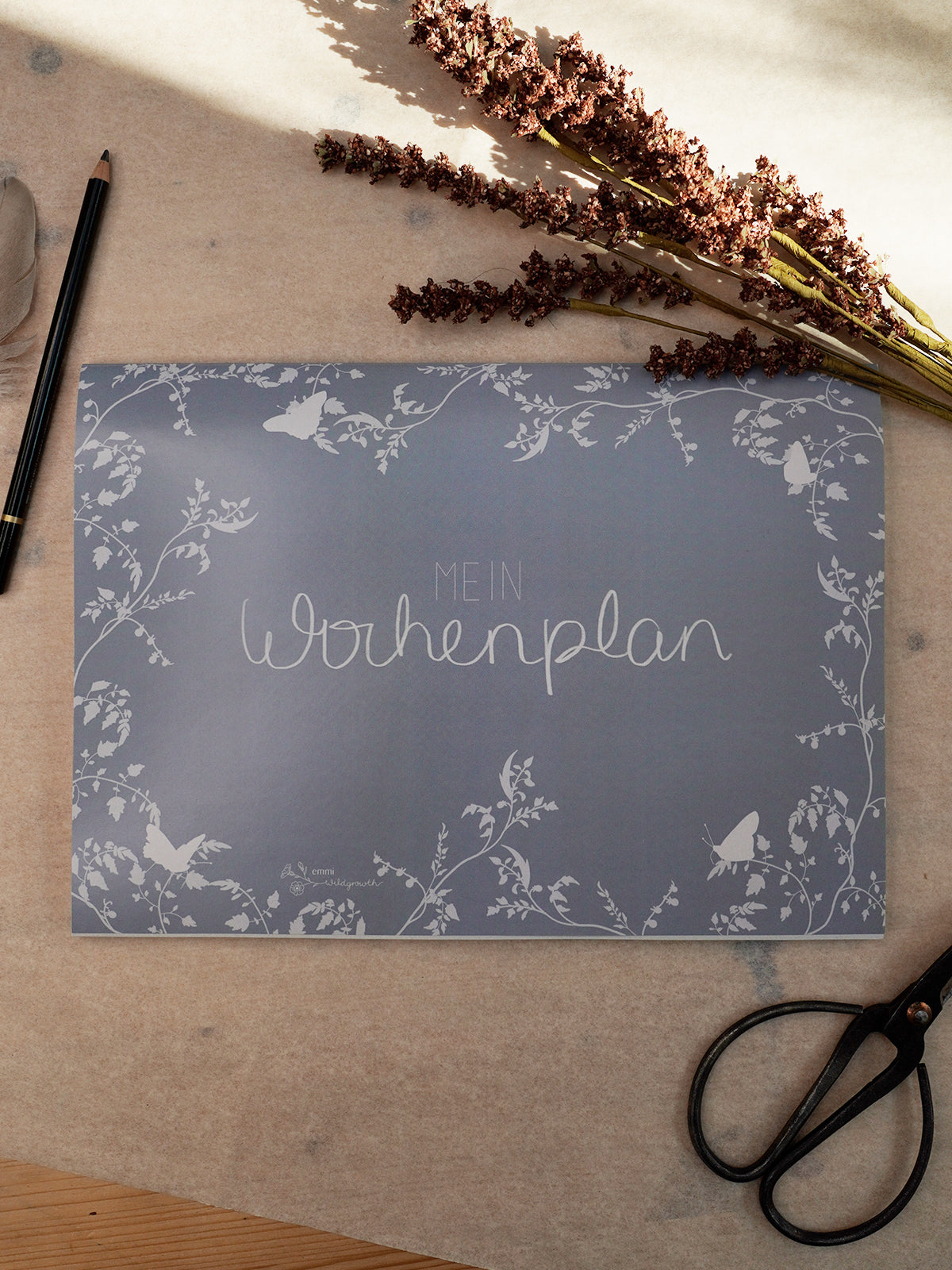Wochenplan - Wildwuchs - Block mit 50 Blatt